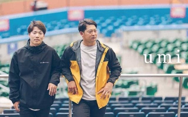 ロッテ、「umi」の秋物アパレルを21日から販売　佐藤都志也と友杉篤輝がモデルに