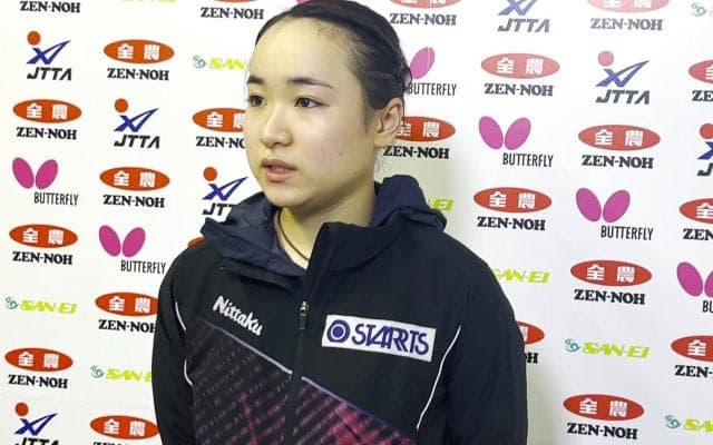 伊藤美誠 準決勝進出 平野美宇との『みうみま対決』へ「1ゲーム目から思い切っていく」【卓球 全農CUP】