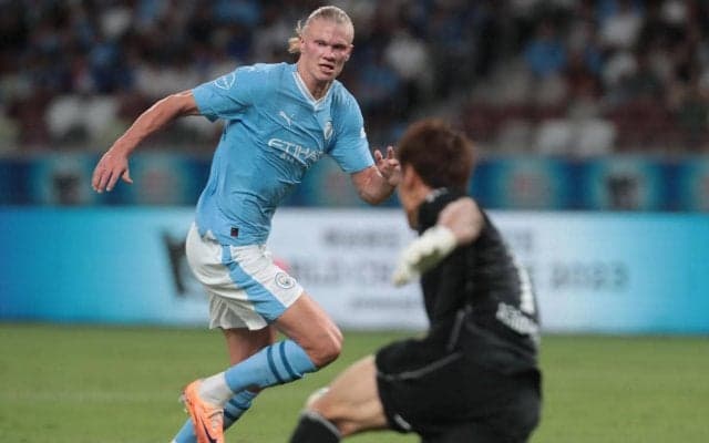 “怪物”らしさ見せつけた圧巻2ゴール、ハーランドの状態にグアルディオラ監督も期待「今よりも良い状態になる」