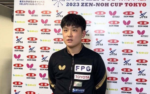 張本智和 3度目の優勝でパリ五輪代表の座に大きく近づく「9月のうちに決めたい」【卓球 全農CUP】