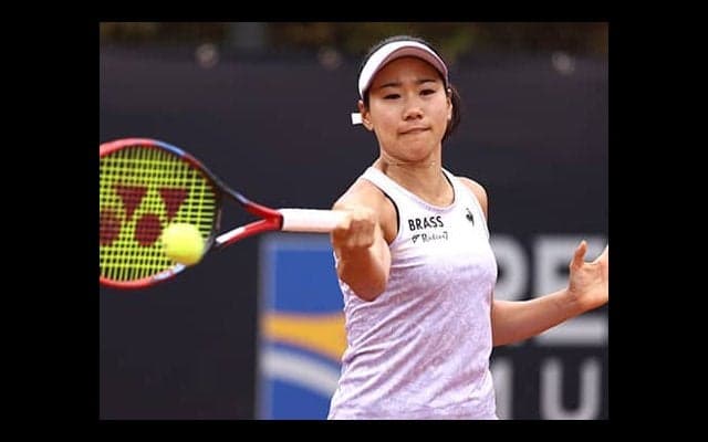 日比野菜緒、単複で初戦敗退