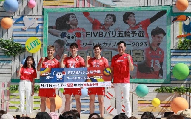 石川祐希、髙橋藍、西田有志が残り50日となったパリ五輪予選へ決意　石川「今回で絶対に切符を取ります」【『FIVBパリ五輪予選/ワールドカップバレー2023』開幕50日前制作発表イベント】