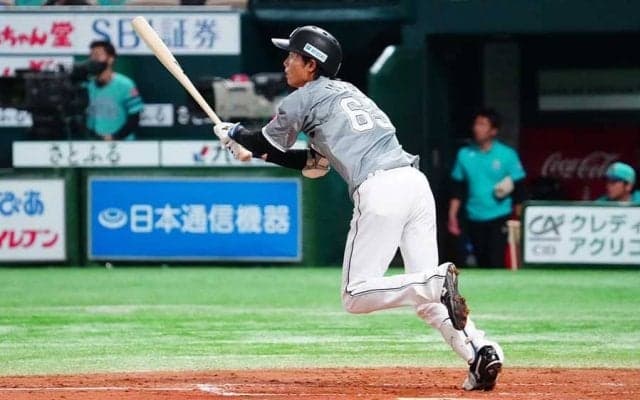 ロッテ“足のスペシャリスト”和田がプロ初アーチ　6年目192打席目で…敵地騒然