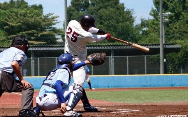序盤に打線爆発　夏季オープン戦３連勝／日体大戦
