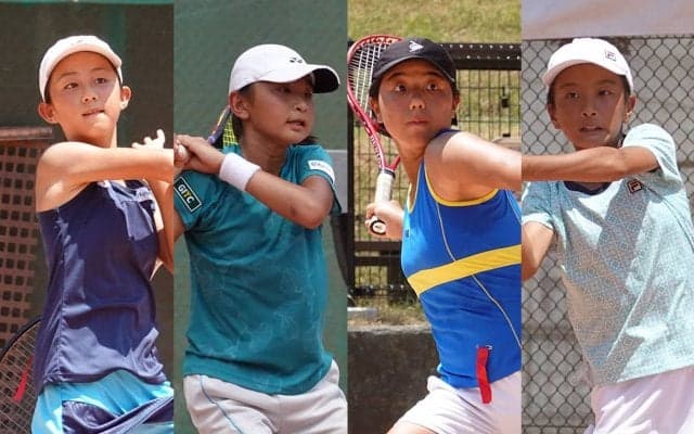 「第41回 第一生命全国小学生テニス選手権大会」の女子シングルス4強が出揃う