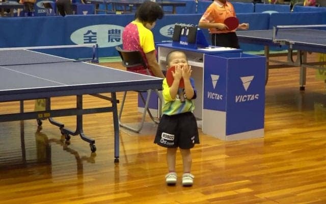 【卓球】3歳と5ヶ月で全国の舞台に立つ！大会最年少選手・長屋太陽（Kスタジオ/岐阜）｜全農杯2023 バンビ男子