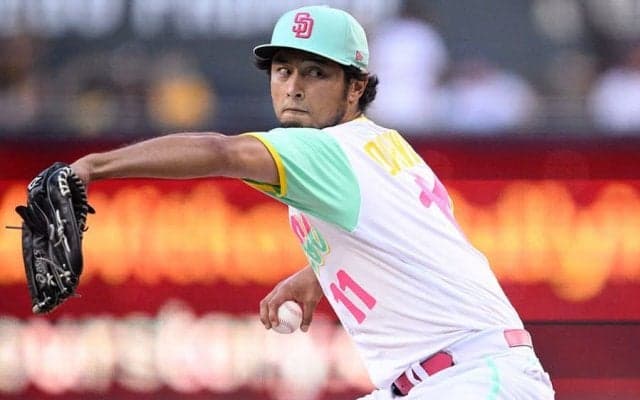 【MLB】ダルビッシュ、7回2失点も9勝目権利スルリ　元阪神スアレス痛恨、8回に逆転許す