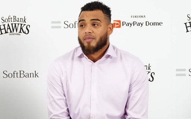 鷹の新戦力・ヘルナンデスが入団会見「優勝に貢献を」　モイネロ代役に三笠GMも期待