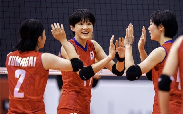 U19女子日本代表　世界U19選手権準々決勝でタイにフルセットで勝利