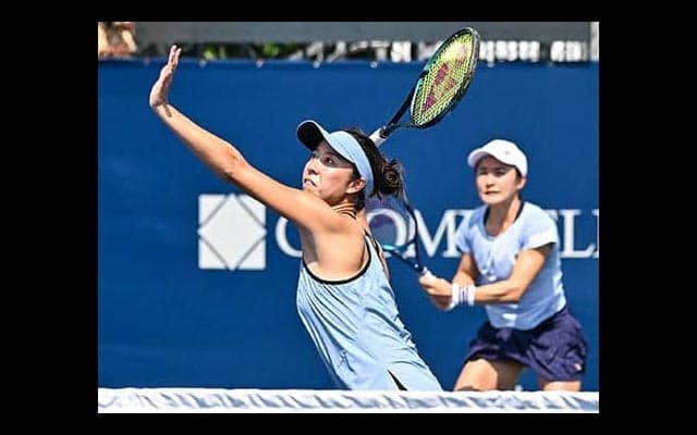 青山/ 柴原ペア 接戦制し8強へ