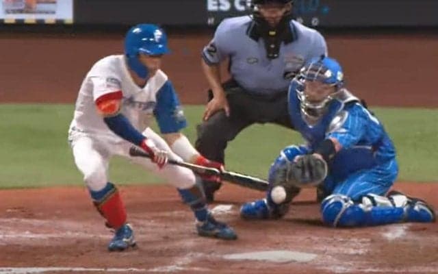 捕手前バントで悠々セーフ　カメラが追えない衝撃速度「流石サニブラウンに勝った男」