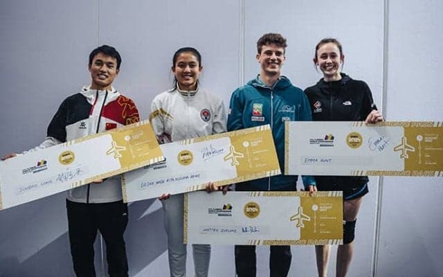 クライミング初のパリ五輪内定者が誕生　スピードで優勝のズルロニ、デウィら4人【クライミング世界選手権2023】