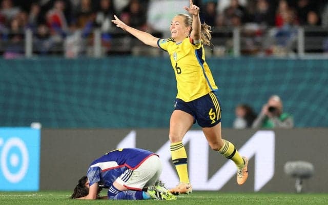 なでしこベスト4進出ならず…東京五輪に続きスウェーデンに1-2で惜敗、林穂之香のゴールで1点返すも及ばず準々決勝敗退【2023女子W杯】