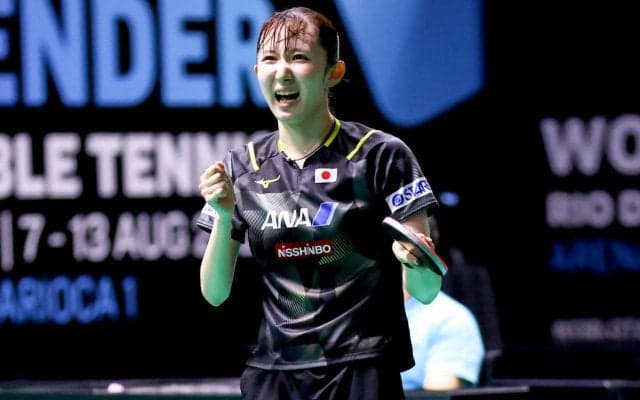 早田ひな 今季海外ツアー初優勝！スウェーデンのカットマンを打ち崩し撃破【卓球 WTTリオ】
