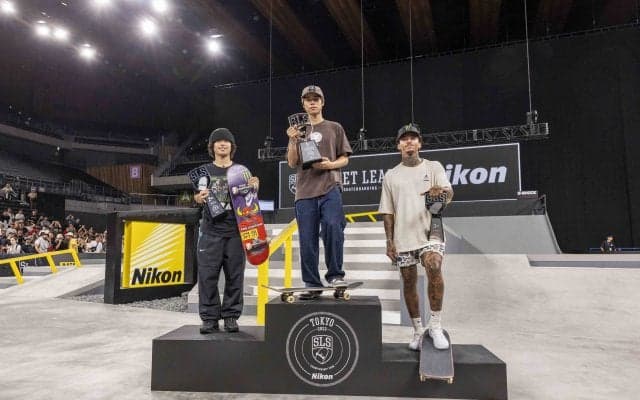 スケートボード世界最⾼峰の⼤会「2023 SLS CHAMPIONSHIP TOUR – TOKYO presented by Nikon」で⽇本⼈が⼤健闘！男⼦優勝は7回⽬の堀⽶雄⽃、⼥⼦優勝はクロエ・コベル！