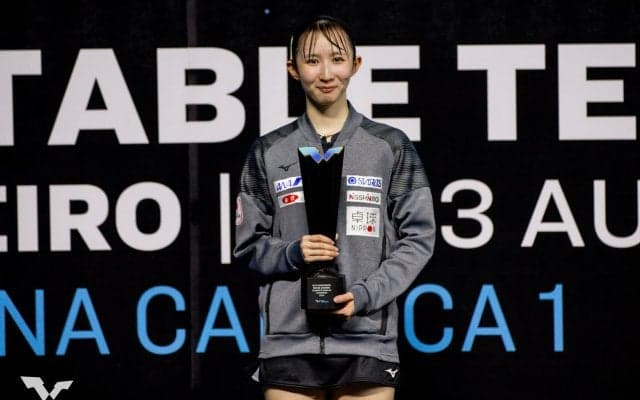 今季海外ツアー初Vの早田ひな 日本人トップの7位に浮上！伊藤美誠8位、平野美宇14位＜卓球・女子 最新世界ランク＞