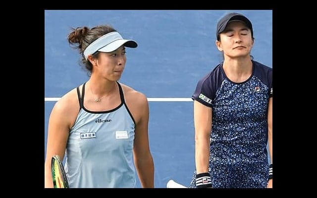 前週Vの青山/柴原ペア 初戦敗退