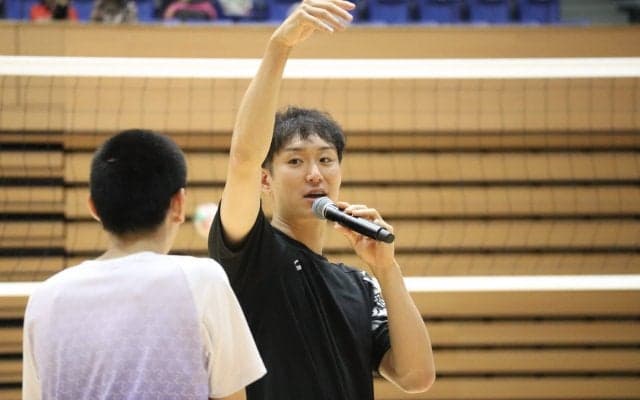柳田将洋がバレーボール教室を茨城で初開催 「ほんとうはもっといろいろやりたかったですが…」