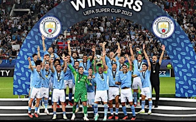 PK戦の末にセビージャを下したシティが初優勝で今季最初のタイトルを獲得！【UEFAスーパーカップ】