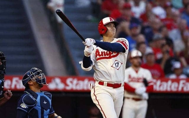 【MLB】「非現実的だ」大谷翔平、ライトへの“2戦連発”特大43号グランドスラムでエ軍勝ち越し