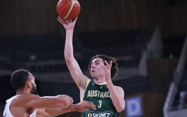 日本代表のワールドカップ対戦チーム、オーストラリアが有明アリーナでフランスに逆転勝利