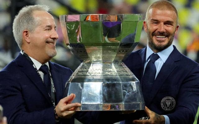 インテル・マイアミの共同オーナー、ベッカム氏　クラブ史上初タイトルに感慨「感動的な夜。長い長い旅だった」