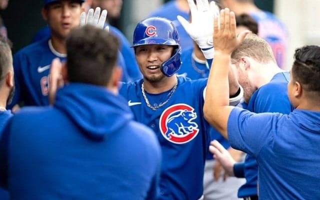 【MLB】鈴木誠也の13号は人気歌手のシャツ効果？　同僚も爆笑「明日も着るだろう。面白いね」