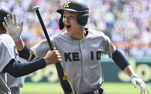 【高校野球】慶応・丸田湊斗が涙「世界中どんな人を探しても最高の夏」　公式戦初HRが先頭打者弾