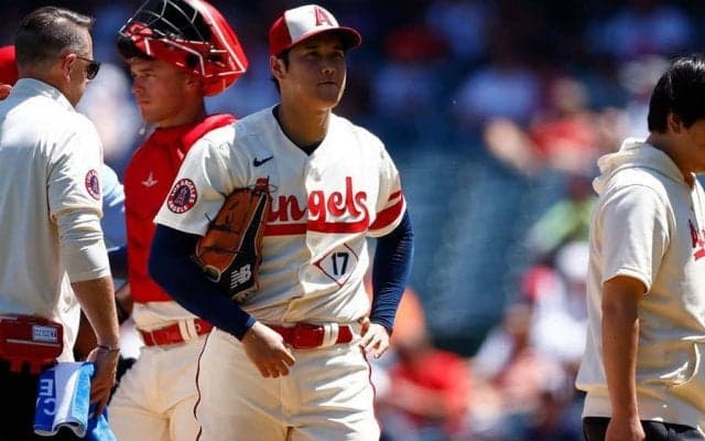【MLB】大谷翔平、降板理由は「腕の疲労」　球団発表…2回途中で緊急降板、打者でも3回に代打