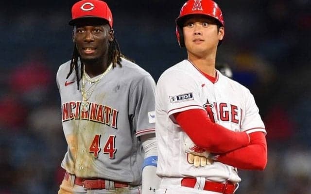 レッズ超逸材が「君は本物か？」 大谷翔平と塁上で見せたコミカルな振る舞いに米識者も反応「野球は言葉を越える」