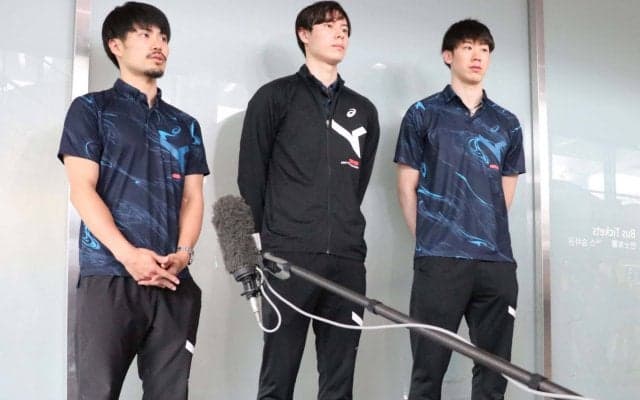 アジア選手権を制した男子日本代表が帰国　オリンピック予選での出場権獲得を見据える