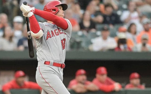 【MLB】大谷翔平「2番DH」  元“二刀流”同僚右腕からリーグ独走45号アーチなるか
