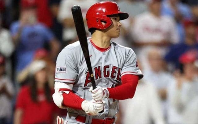 大谷翔平、今季MLB最速の“191キロ二塁打”　一瞬でフェンス到達…肘負傷中と思えぬ一打