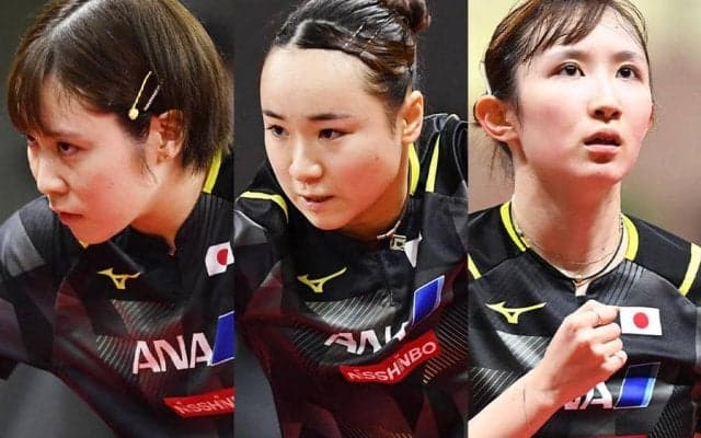 『みうみまひな』黄金世代そろい踏みの日本女子 インドに完勝！準決勝では中国とシンガポールの勝者と対戦【卓球 アジア選手権 団体】