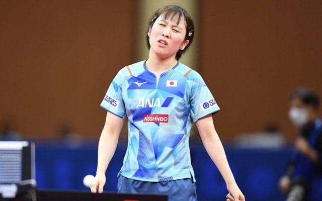 平野美宇 東京五輪2冠の陳夢から1ゲーム奪うも敗れる 日本2敗で後がなくなる【卓球 アジア選手権 団体】