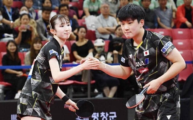 『はりひな』ベスト16入り インドペアにストレート勝ちで初戦を飾る【卓球 アジア選手権】