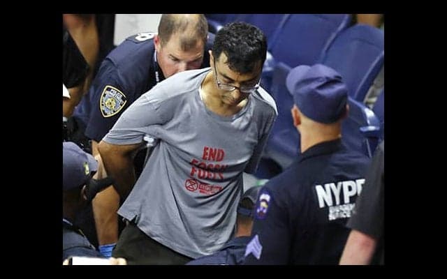  全米OP 試合中の抗議活動に声明 