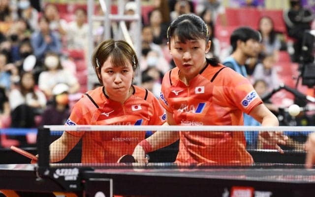 平野美宇・張本美和 中国ペアにストレートで敗北。8強で終わる【卓球 アジア選手権】
