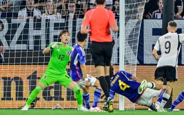 【GK大迫敬介がドイツ戦先発で感じたこと(2)】「日本じゃあんまり想像できないようなところからボールが飛んできた」状況を、「面白くて楽しめた９０分でした」と振り返る