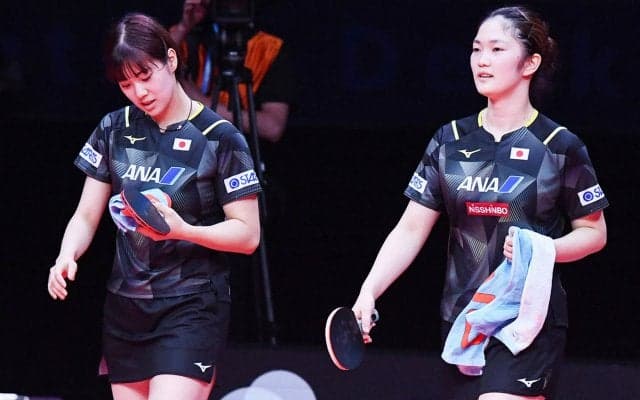 木原美悠・長﨑美柚 中国ペアに2ゲーム先取もあと一歩届かず逆転負け。決勝進出ならず【卓球 アジア選手権】