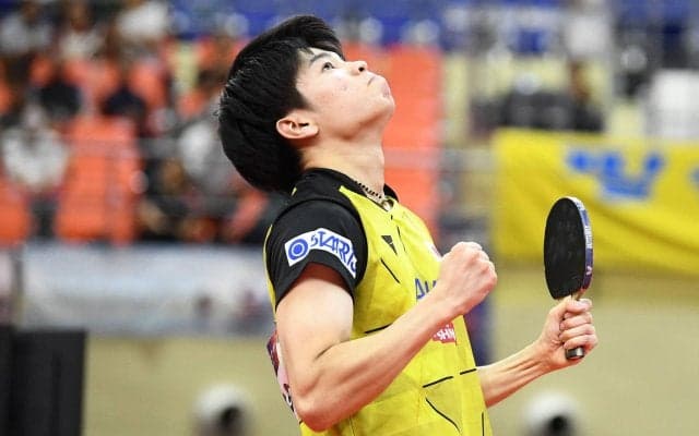 世界2位を撃破し男子唯一のベスト8進出！快進撃を見せた田中佑汰 「この勢いでパリ五輪へ」【卓球 アジア選手権】