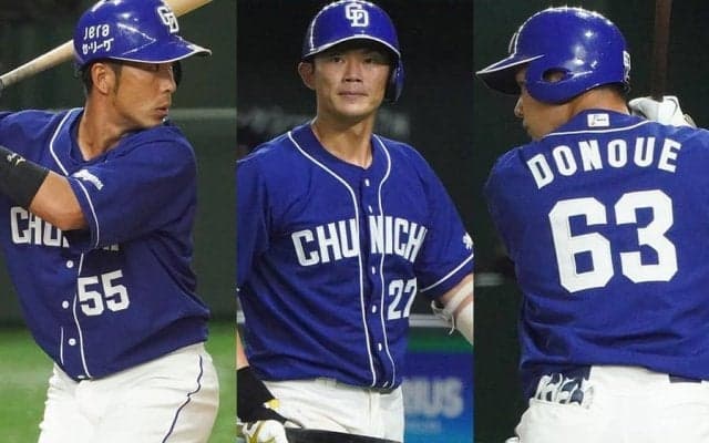 中日が4選手の現役引退を発表　谷元、大野奨、福田、堂上…10月3日にセレモニー