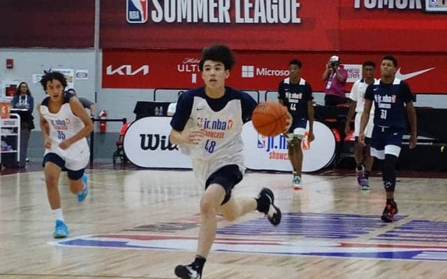 バスケ日本代表に続け！…中学3年でJr.NBAショーケースに参加した中村颯斗に直撃