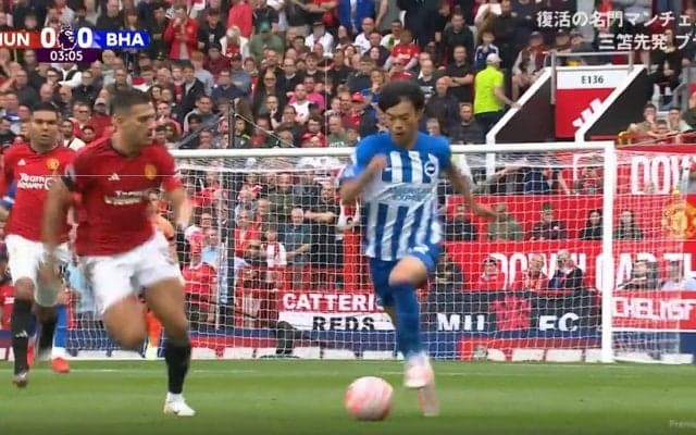 三笘薫はフル出場！ブライトン3-1でマンUに快勝！昨季の開幕戦に続きオールドトラッフォードで赤い悪魔を撃破