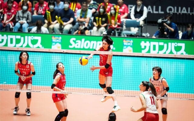 山田二千華がサービスエース4本　女子日本代表はブルガリアをストレートで下し4連勝