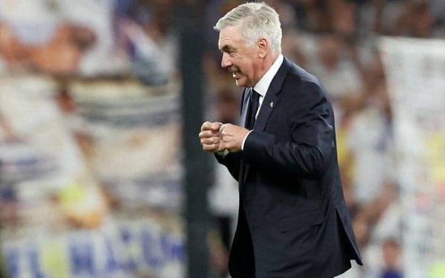 劇的ゴールでCL初戦勝利のマドリー、アンチェロッティ監督「最後まで全力を尽くした」