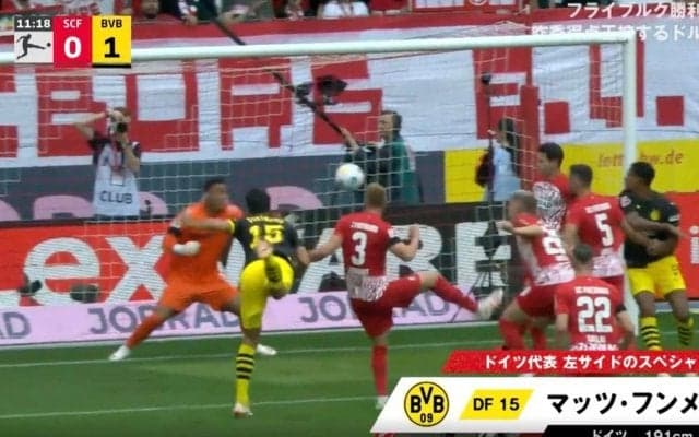 衝撃の一発！頭の破壊力が“ボレーシュート級” ゴールキーパーが届かず激怒したエグすぎる「弾丸ヘディング」が突き刺さった瞬間