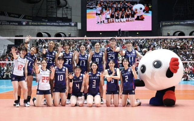 【フォトギャラリー】女子日本代表 5連勝で世界1位のトルコ戦へ　FIVBパリ五輪予選/ワールドカップバレー2023（ベルギー戦）