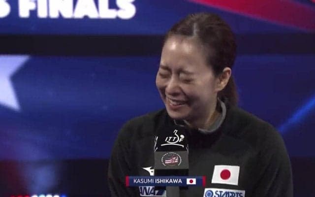 試合後のインタビュー まさかの中国語でされる 石川佳純