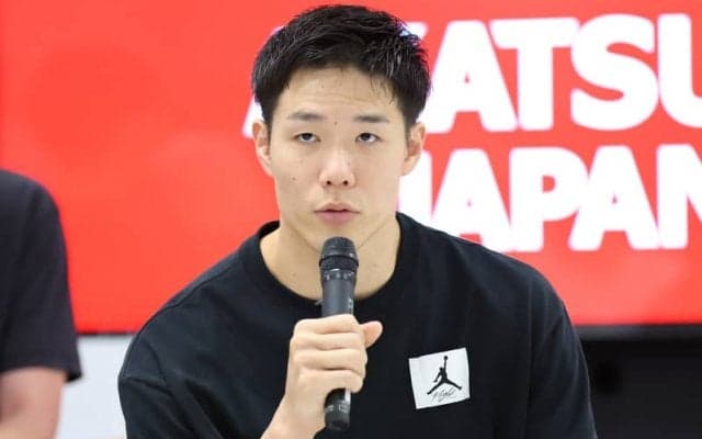 馬場雄大がB1長崎ヴェルカ入団会見…パリ五輪＆NBA目指し「最も成長できる環境」